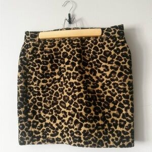 Joe Fresh Animal Print Mini Skirt